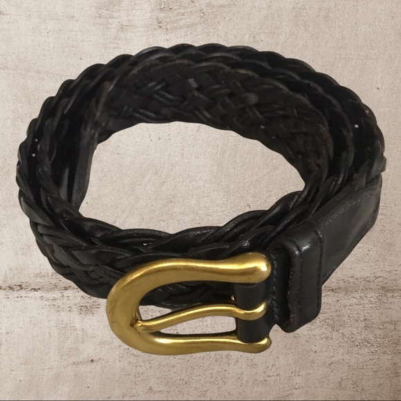 Vintage Coach Braided Leather Belt